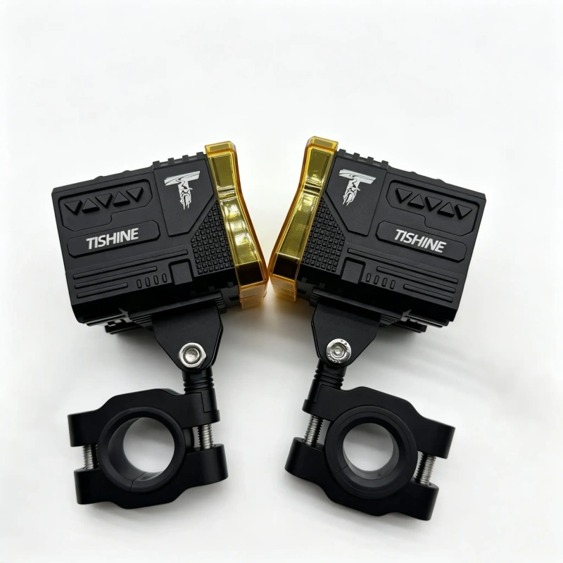 摩托车灯白底图 TISHINE‑H100 Industrial‑Grade LED Motorcycle Headlight, Single‑Cup High‑Brightness 42W - Image 1
